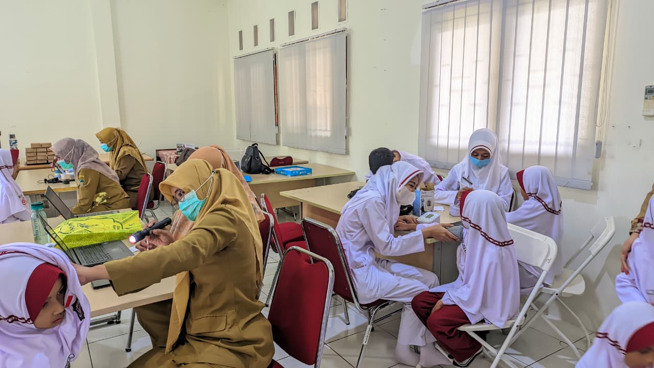 Puskesmas Purwokerto Selatan Gelar Pemeriksaan Kesehatan Siswa di SDIT Harapan Bunda Purwokerto