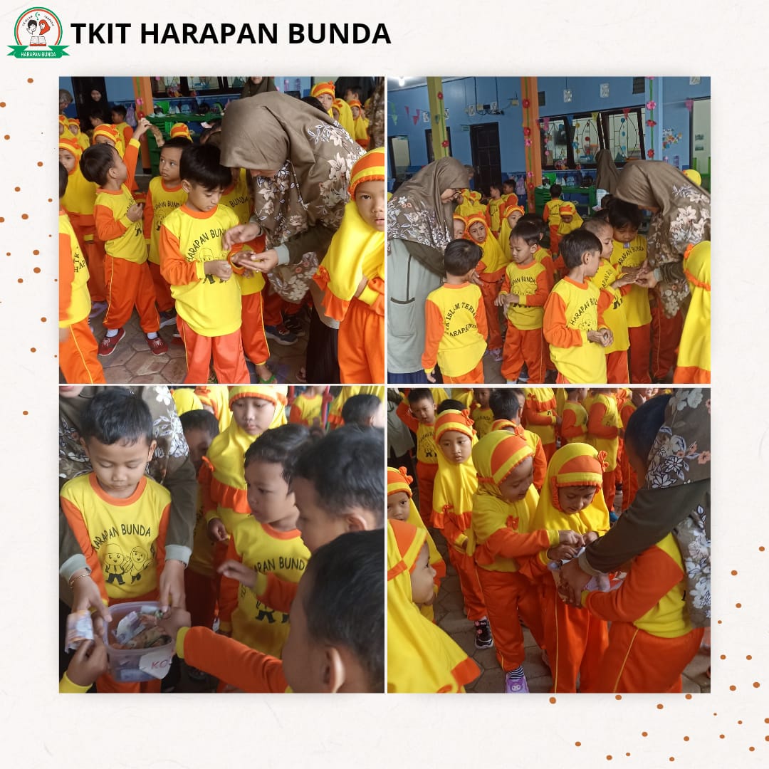 Menanamkan Kepedulian dan Budaya Hidup Bersih, Siswa TKIT Harapan Bunda Purwokerto Melakukan Kegiatan Infak dan Sedekah serta Periksa Kuku Setiap Jum’at