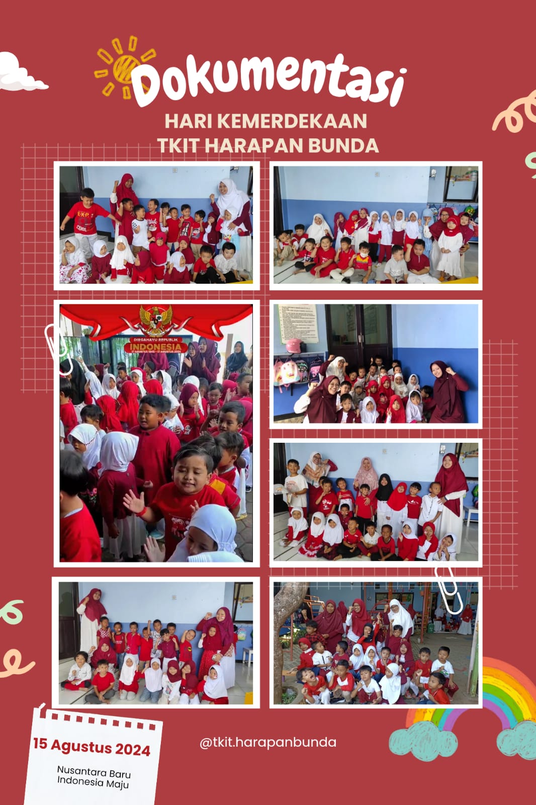 SEMARAK KEMERDEKAAN TKIT HARAPAN BUNDA 2024
