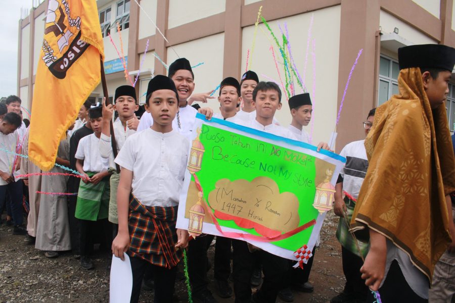 Semarak Tarhib Ramadan, Siswa SMP IT Harapan Bunda Pawai Tebar Pesan Kebaikan