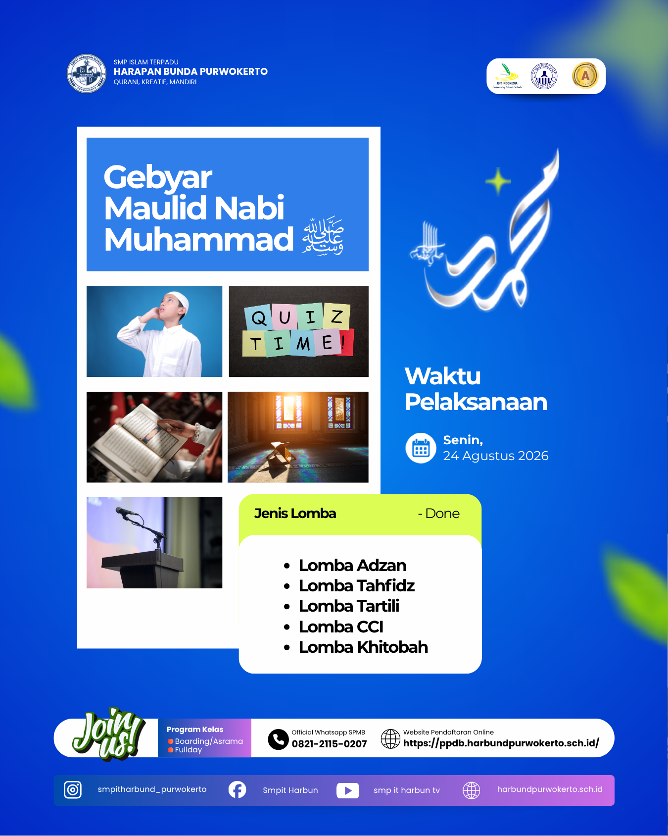 Menyambut Maulid Nabi, SMP IT Harapan Bunda Gelar Gebyar Maulid
