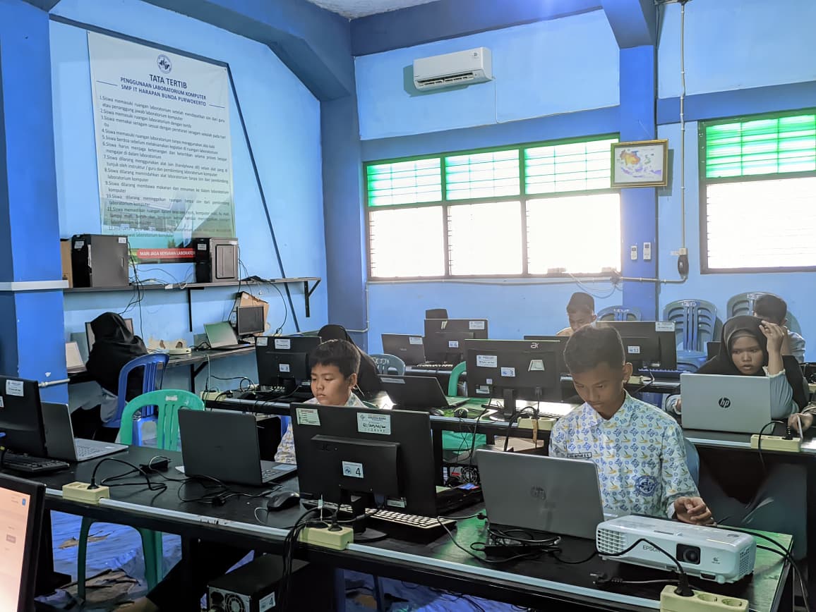 Gladi Bersih ANBK, Cara Siswa SMPIT Harapan Bunda Siap Asesmen Nasional